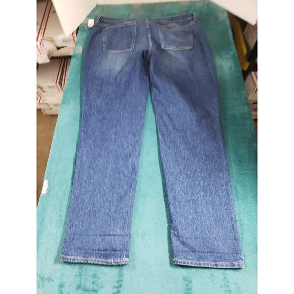 Old Navy Jeans Size 16 Tall Womens Blue Pants Stretch Mid Rise Boyfriend NWT - Picture 13 of 15